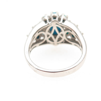 Chuck Clemency 925 Sterling Silver Real Sleeping Beauty Turquoise Ring Size 7