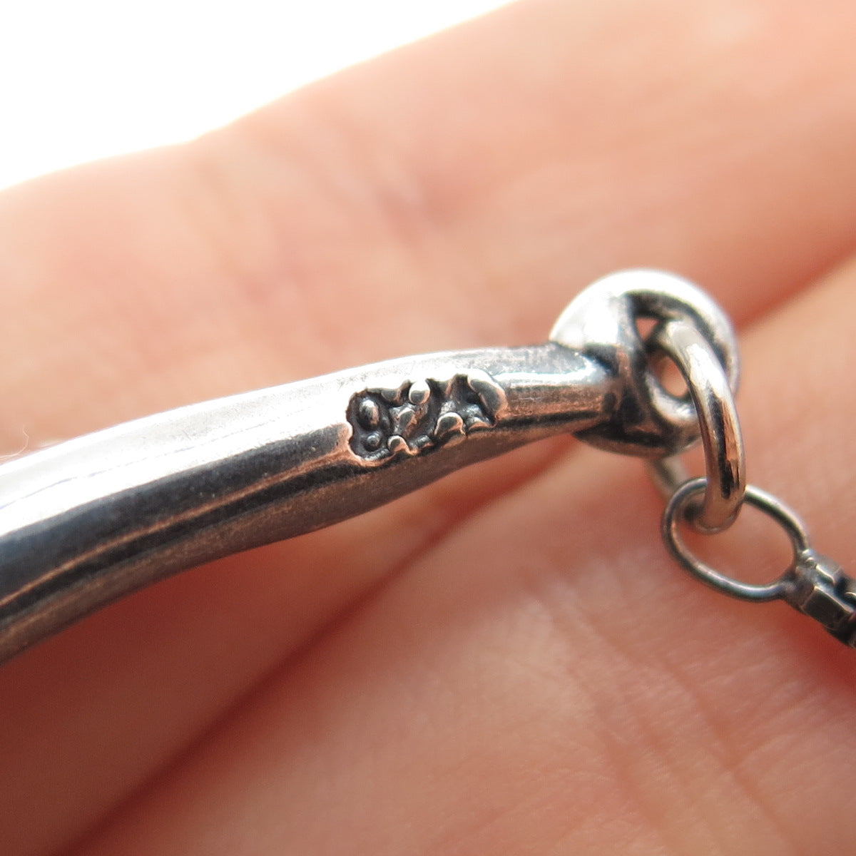 925 Sterling Silver Vintage Real Black Onyx Modernist Box Chain Necklace 18"