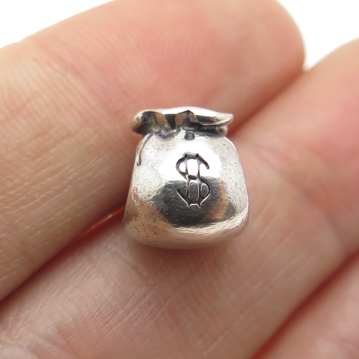 PANDORA 925 Sterling Silver Money Bag Bead Charm