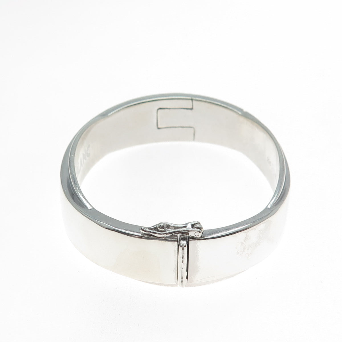 MONTBLANC 925 Sterling Silver Vintage Crisscross Bangle Bracelet 7"