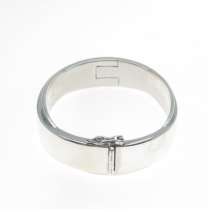 MONTBLANC 925 Sterling Silver Vintage Crisscross Bangle Bracelet 7"