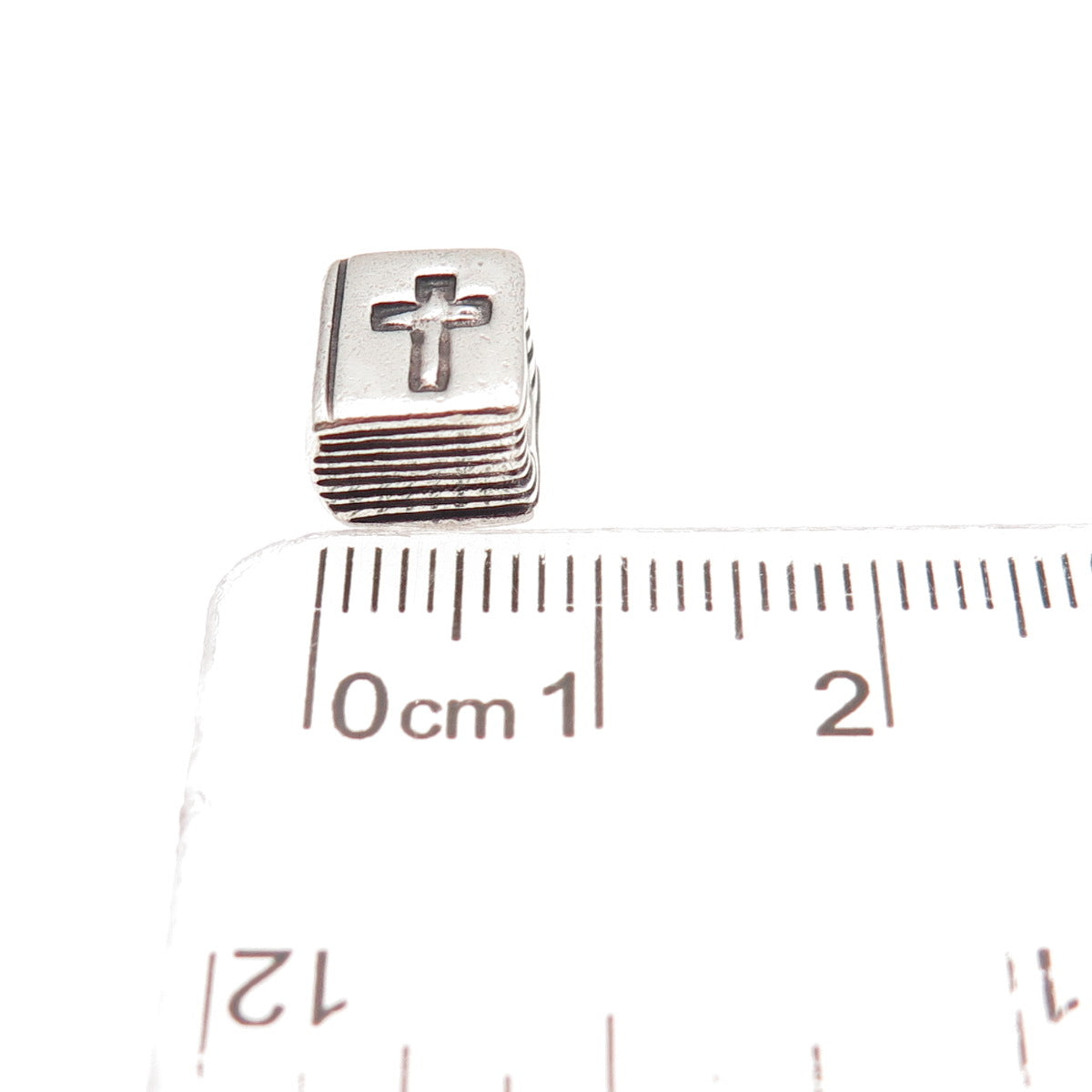 Pandora 925 Sterling Silver Bible Slide Bead Charm