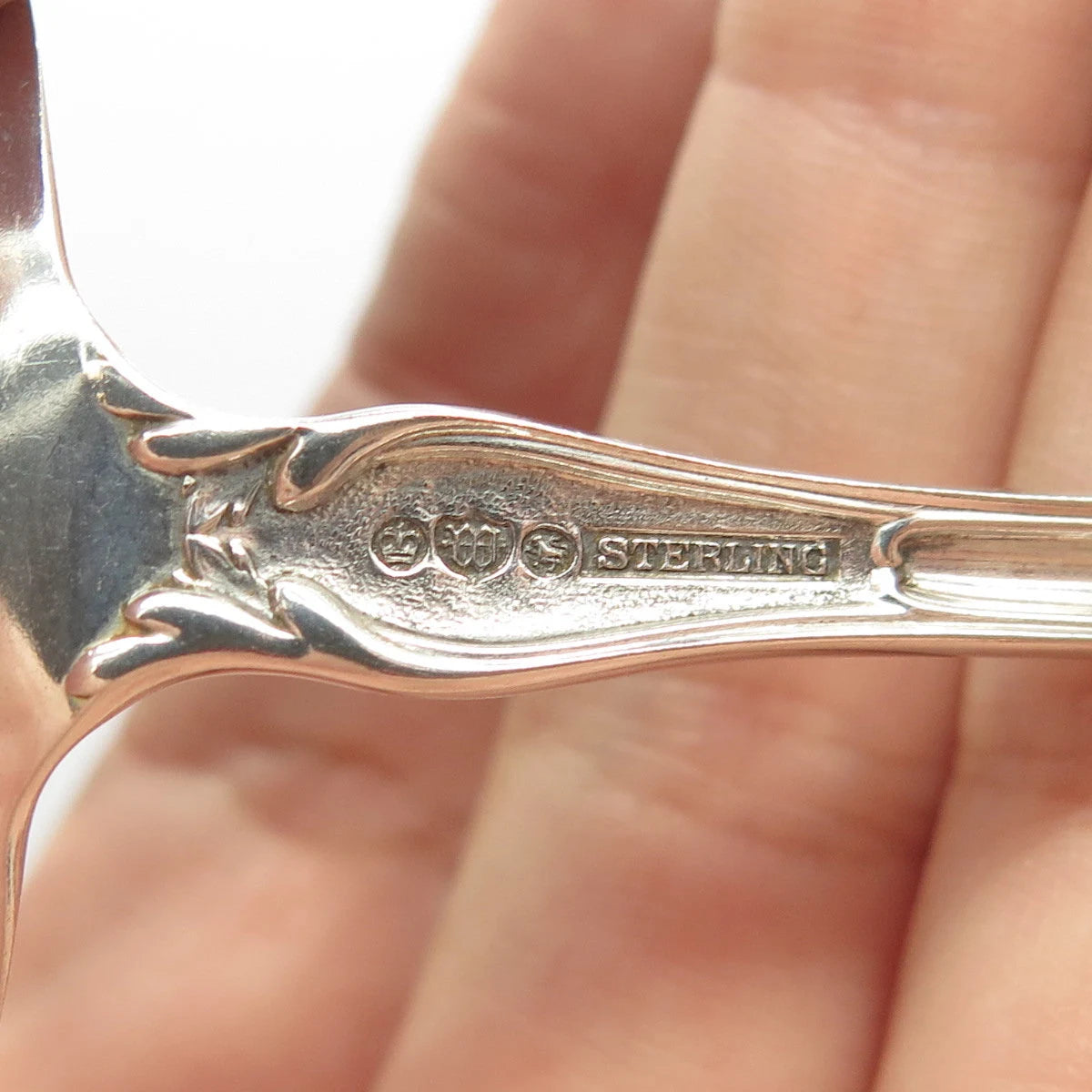 925 Sterling Silver Antique Art Deco Watson Meadow Rose - 1907 Ladle