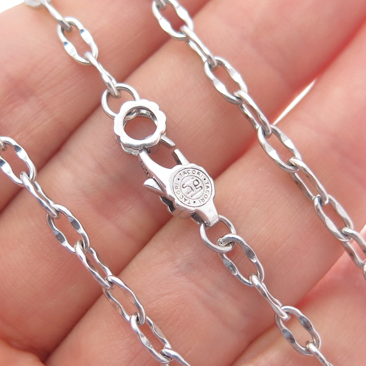 TACORI 18K Gold & 925 Sterling Silver Crescent Eclipse Chain Necklace 18"