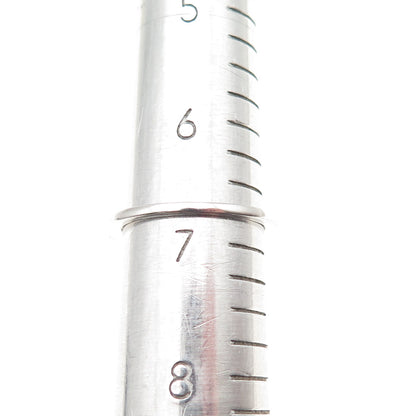 925 Sterling Silver Round-Cut C Z Stackable Half Eternity Ring Size 6.75