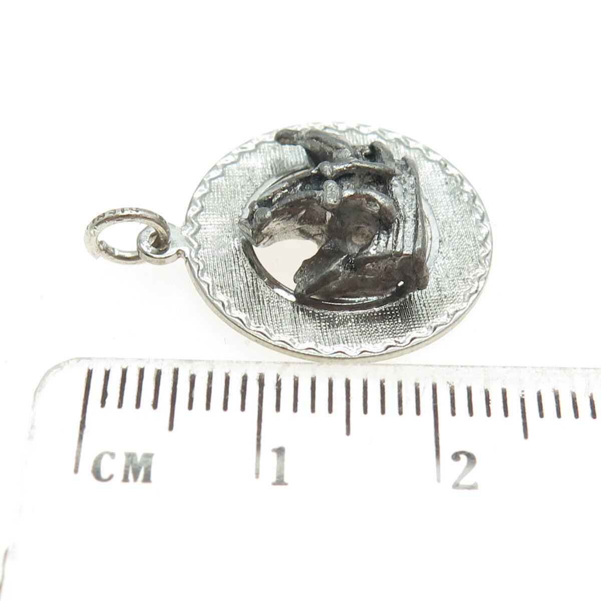 925 Sterling Silver Antique Art Deco Sail Boat Charm Pendant