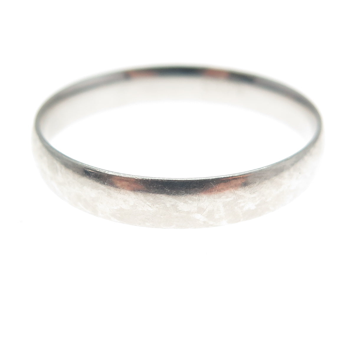 925 Sterling Silver Vintage Classic Wedding Band Ring Size 11.25