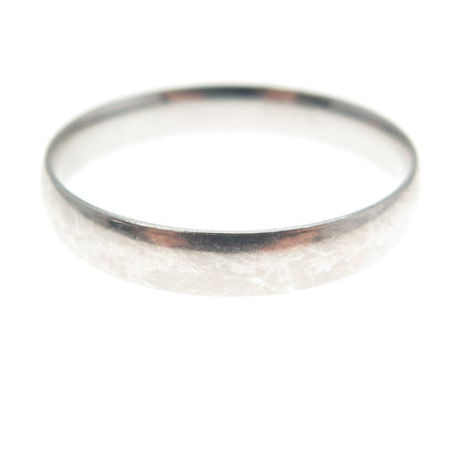 925 Sterling Silver Vintage Classic Wedding Band Ring Size 11.25