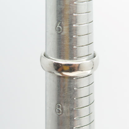 925 Sterling Silver Classic Wedding Band Ring Size 7.25