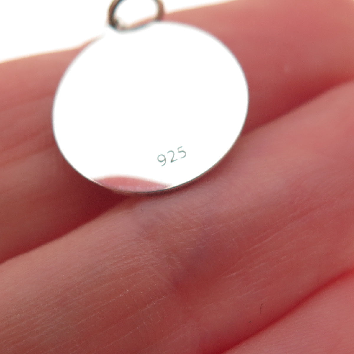 925 Sterling Silver Yellow Enamel Smirking Face Emoji Charm Pendant