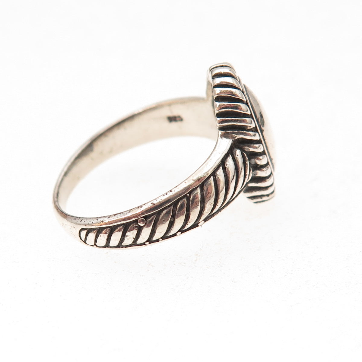 Brighton 925 Sterling Silver Vintage Oxidized Ring Size 7.75