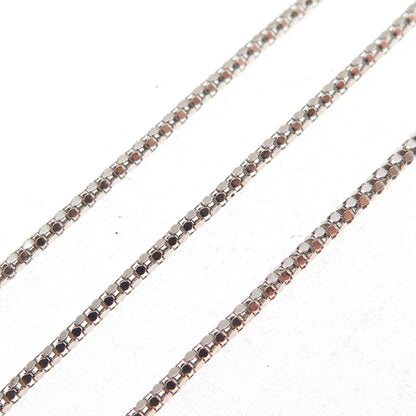 925 Sterling Silver Italy Popcorn Chain Necklace 20"