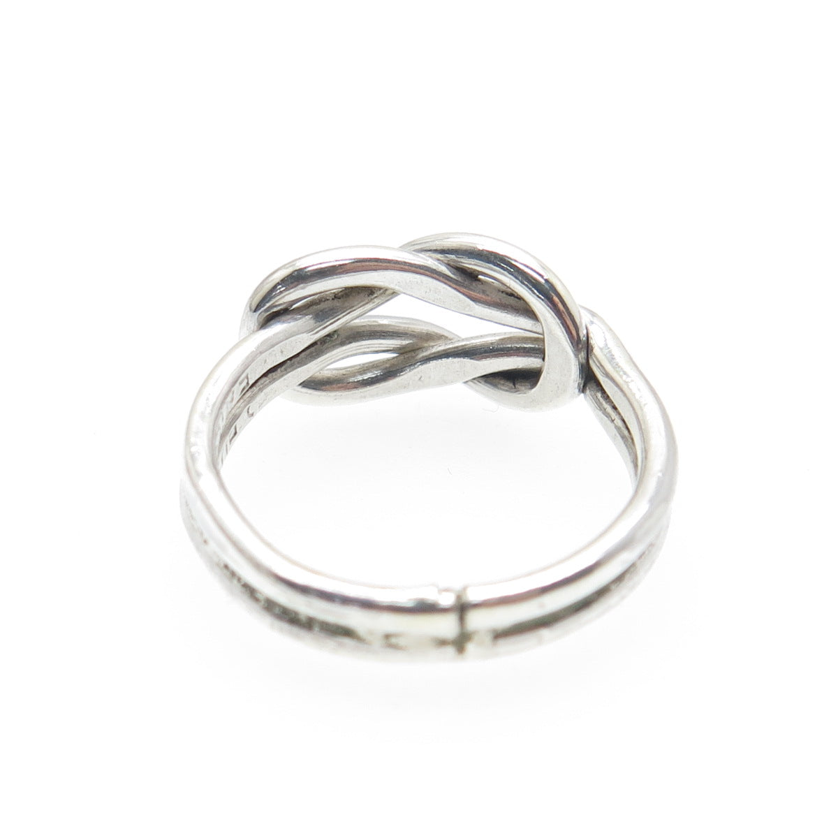 925 Sterling Silver Vintage Mexico Mariner Love Knot Ring Size 5