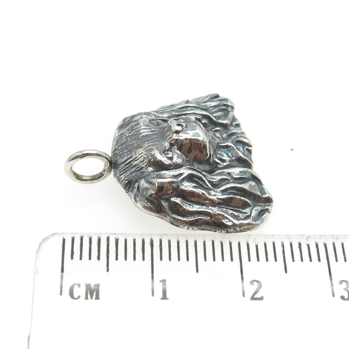 925 Sterling Silver Vintage Cocker Spaniel Dog Oxidized Charm Pendant