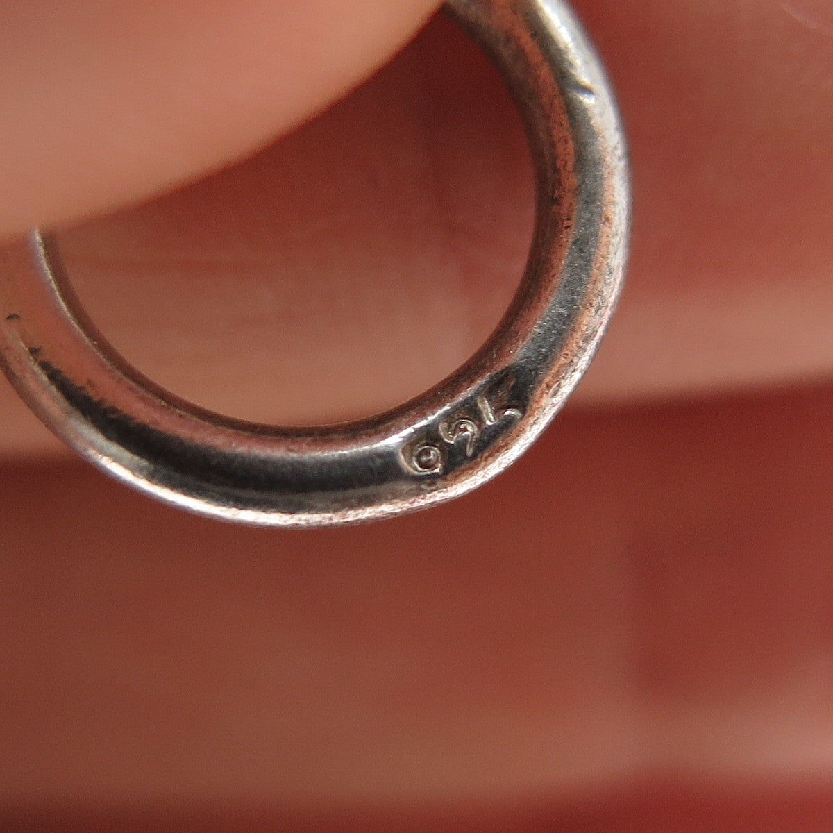 925 Sterling Silver Vintage Modernist Bar Link Oxidized Bracelet 7"