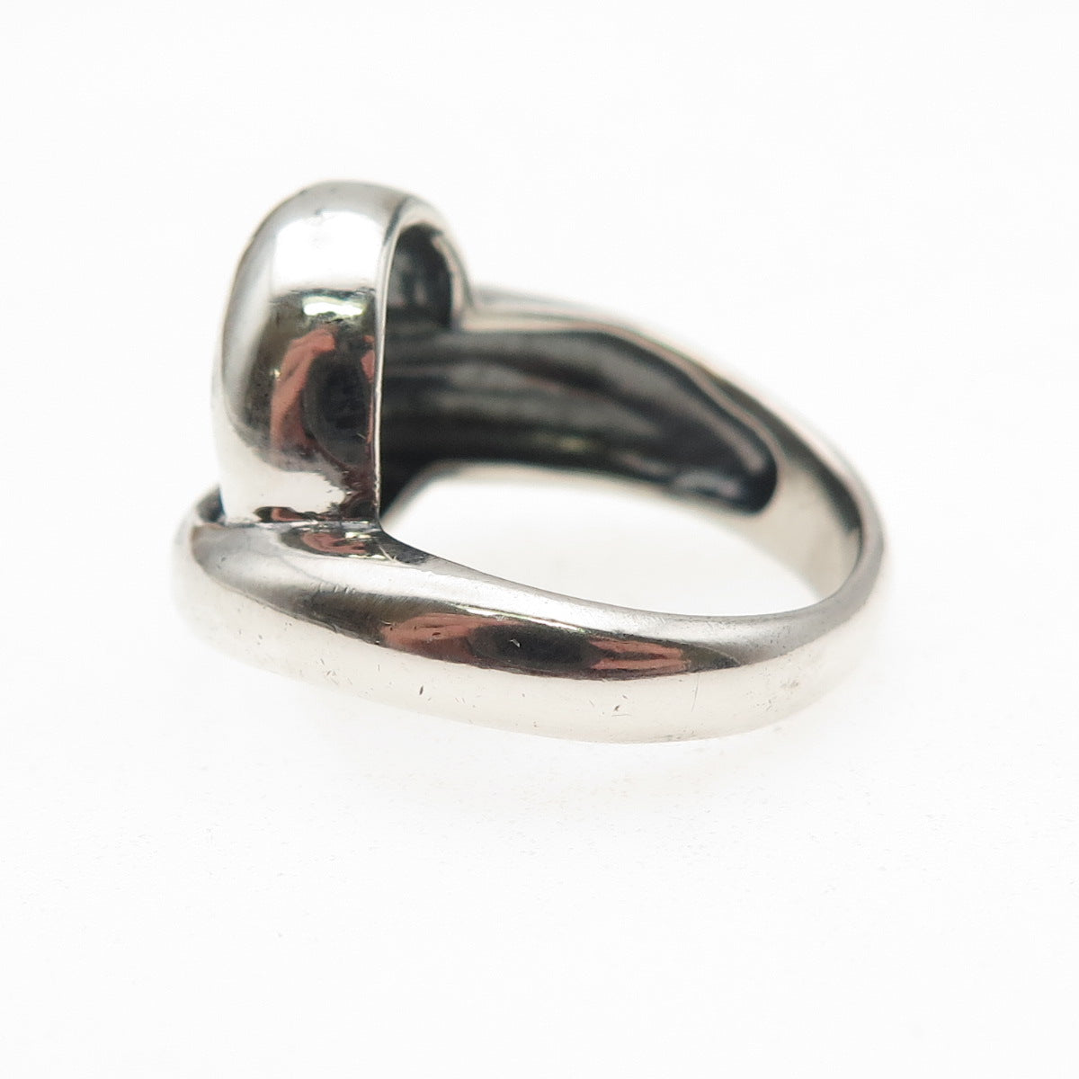 Chapal Zenray 925 Sterling Silver Vintage Modernist Oxidized Ring Size 5.75