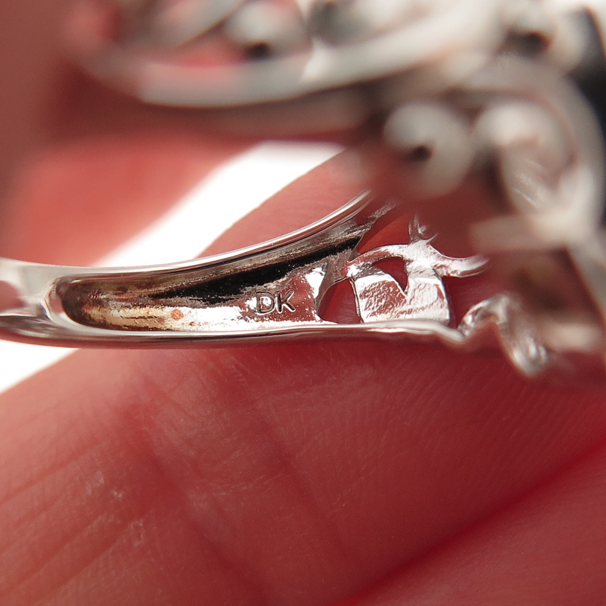 925 Sterling Silver Real Sleeping Beauty Turquoise Floral Ring Size 8.25