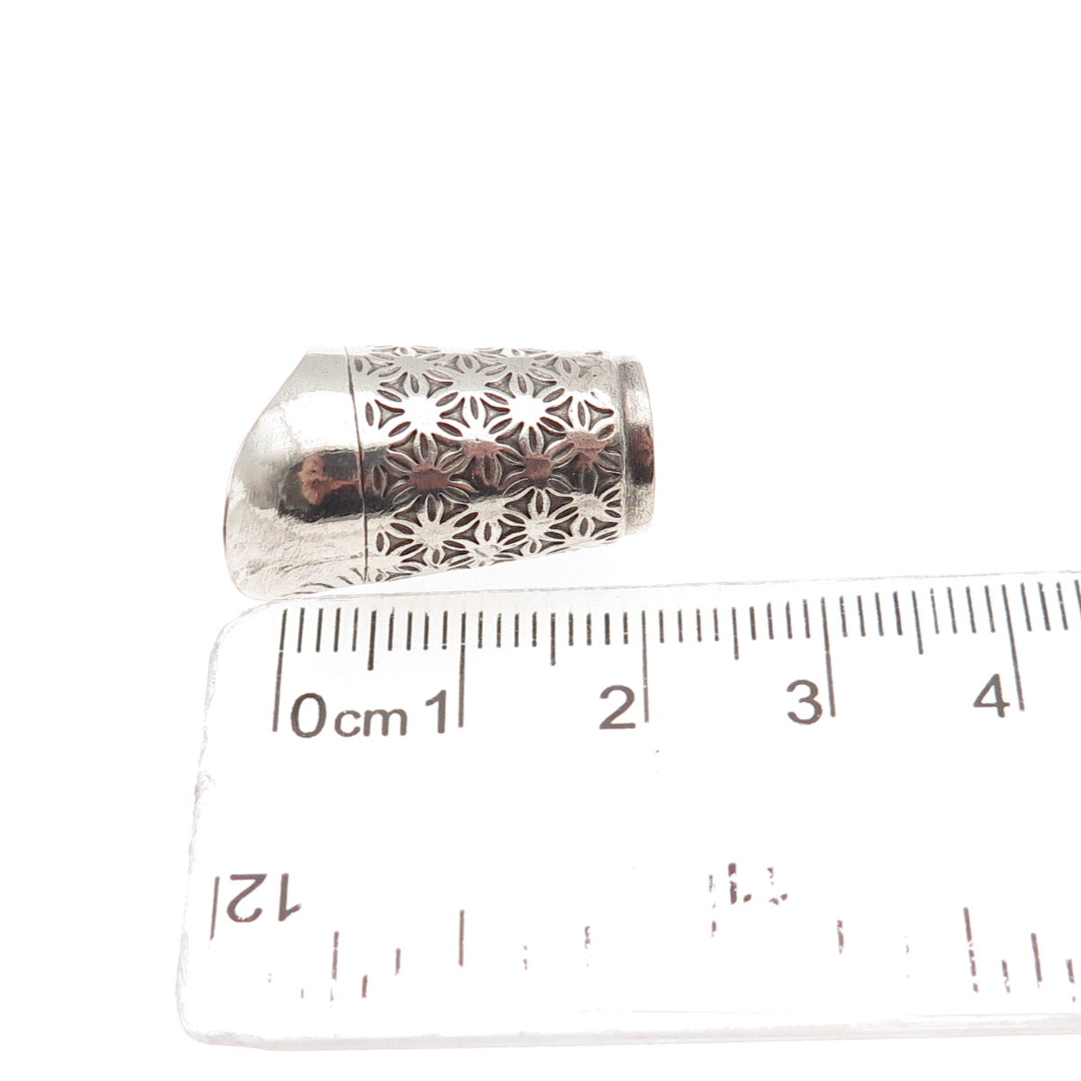 925 Sterling Silver Antique China Pitcher Oxidized 3D Mini Charm Pendant