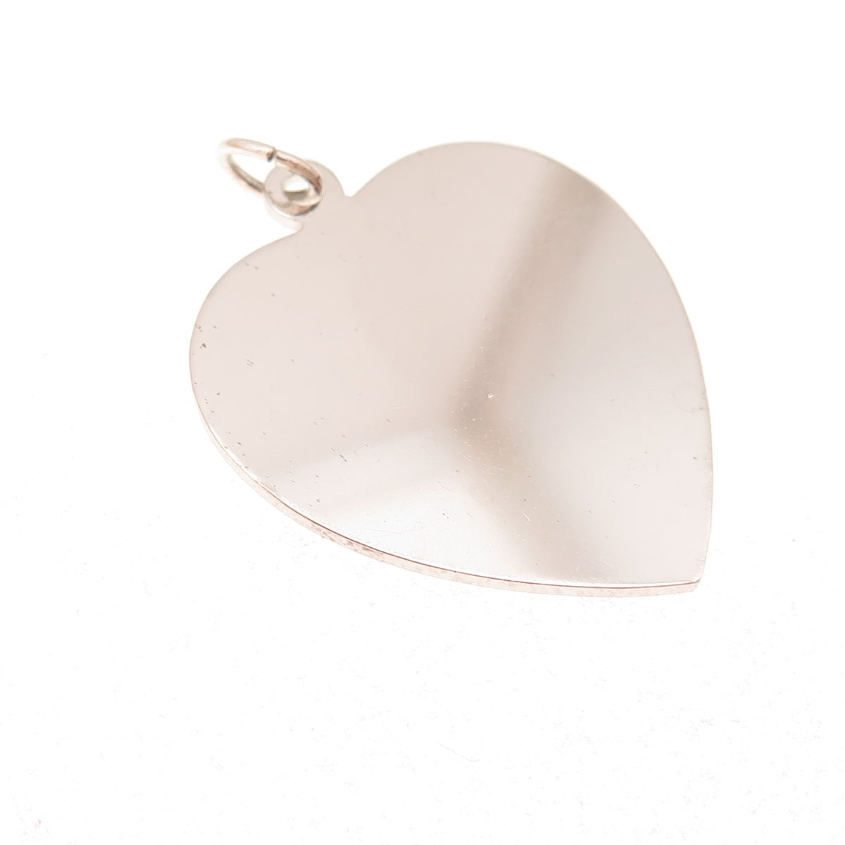 Griffith & Sons 925 Sterling Silver Vintage Heart Tag Charm Pendant