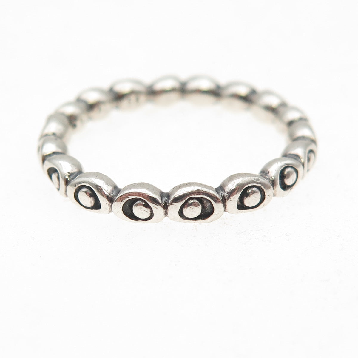 PANDORA 925 Sterling Silver Celebration Band Ring Size 7.5