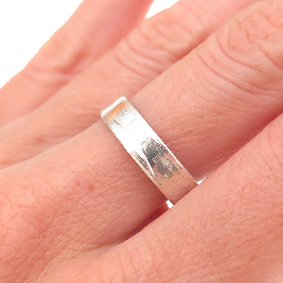 900 Silver Antique 1942 US Washington Quarter Dollar Coin Band Ring Size 7.25