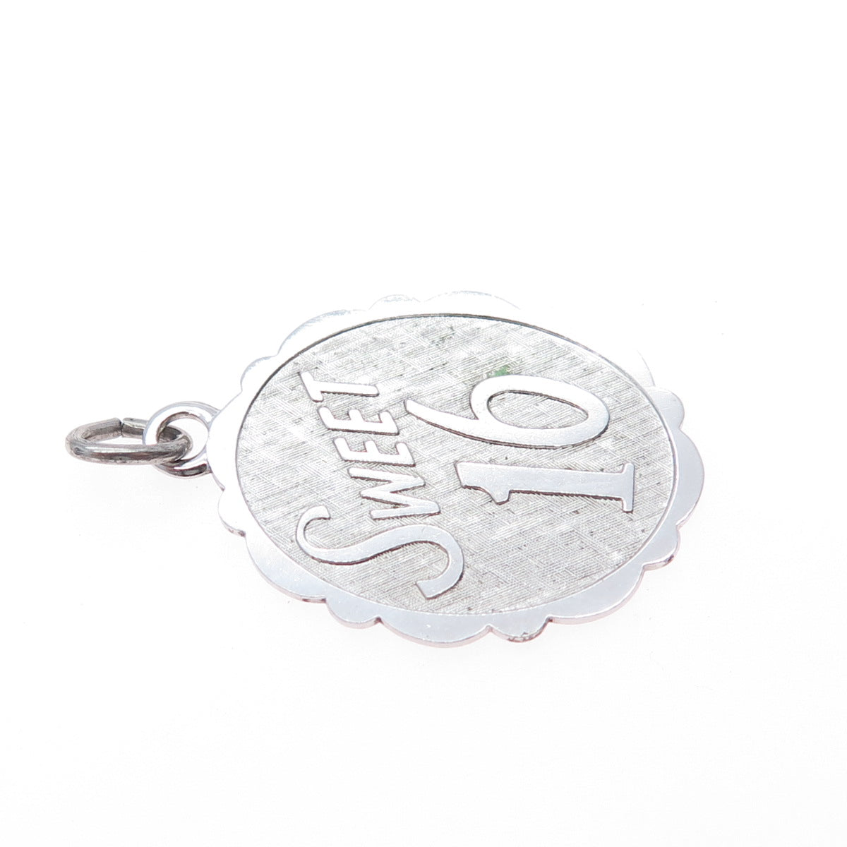 LAMODE 925 Sterling Silver Vintage Sweet 16 Charm Pendant