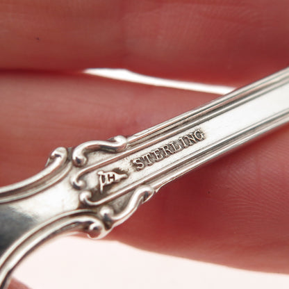 MECHANICS 925 Sterling Silver Antique 1895 Cherub Solid Piece Cream Ladle