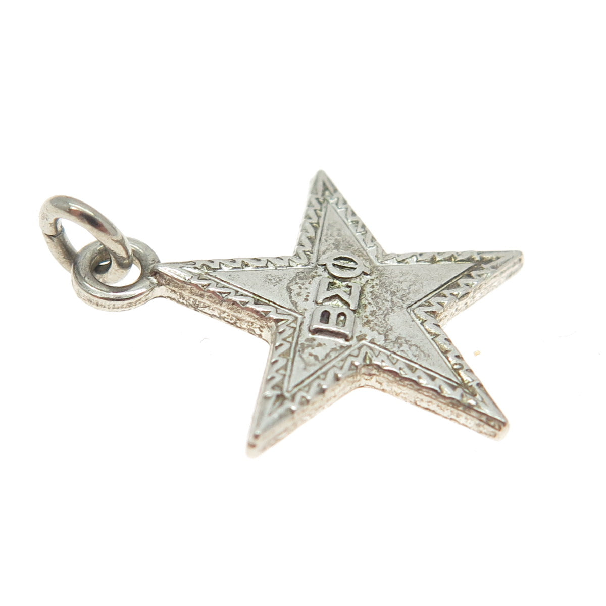 925 Sterling Silver Vintage 1959 Founders Day Beta Sigma Phi Star Charm Pendant