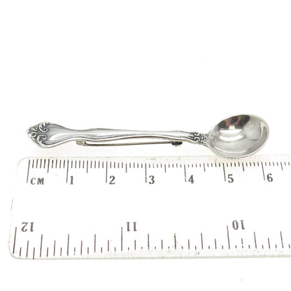 WESTMORLAND Sterling Silver Antique 1940 George & Martha Washington Spoon Brooch