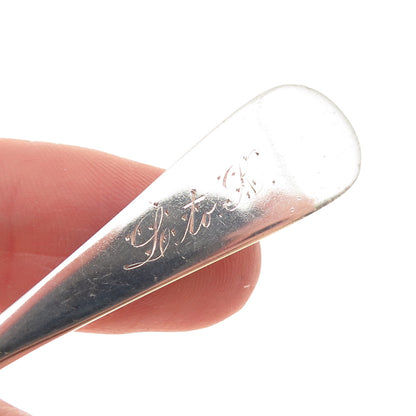 WALLACE 925 Sterling Silver Antique Art Deco Flame Coffee Spoon