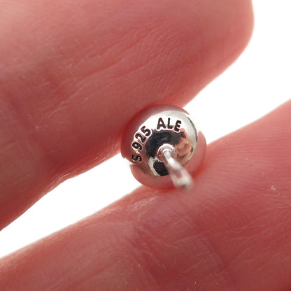 Pandora 925 Sterling Silver Clear Crystal June Birthday Blooms Stud Earrings