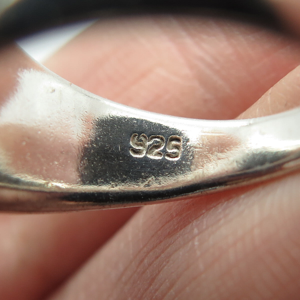 925 Sterling Silver Vintage Celtic Knot Oxidized Ring Size 6
