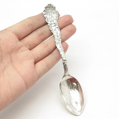 925 Sterling Silver Antique Art Deco Wendell "Nebraska" States & Cities Spoon