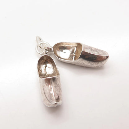 835 Silver Vintage Boot Shoe Charm Pendant