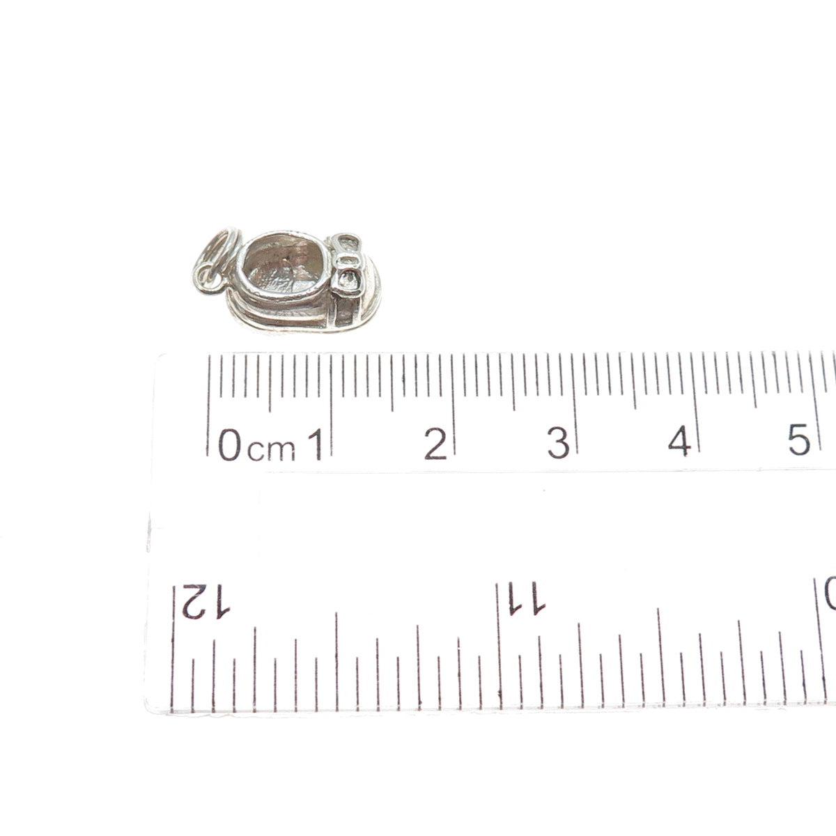 925 Sterling Silver Vintage ALF Baby Girl Shoe Minimalist 3D Charm Pendant