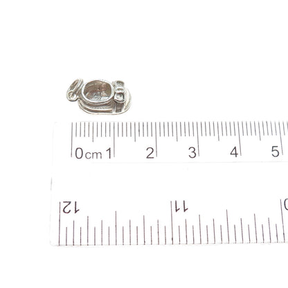 925 Sterling Silver Vintage ALF Baby Girl Shoe Minimalist 3D Charm Pendant