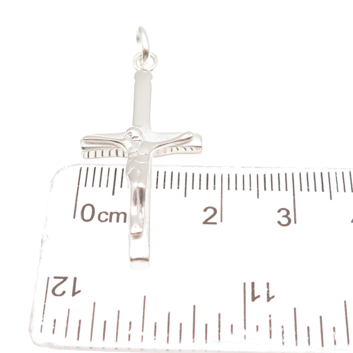 925 Sterling Silver Vintage Crucifix Cross Charm Pendant