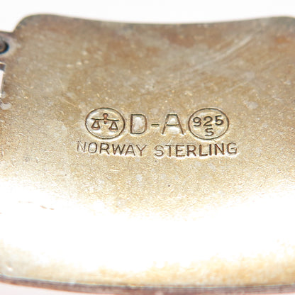 DAVID ANDERSEN 925S Sterling Vintage Norway Enamel Fairytale Bracelet 7.5"