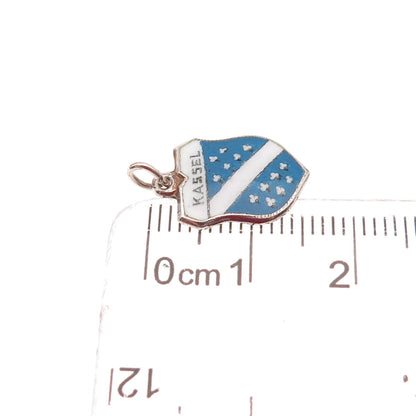 Fritz Reu & Co. 835 Silver Vintage Enamel Kassel Mini Charm Pendant