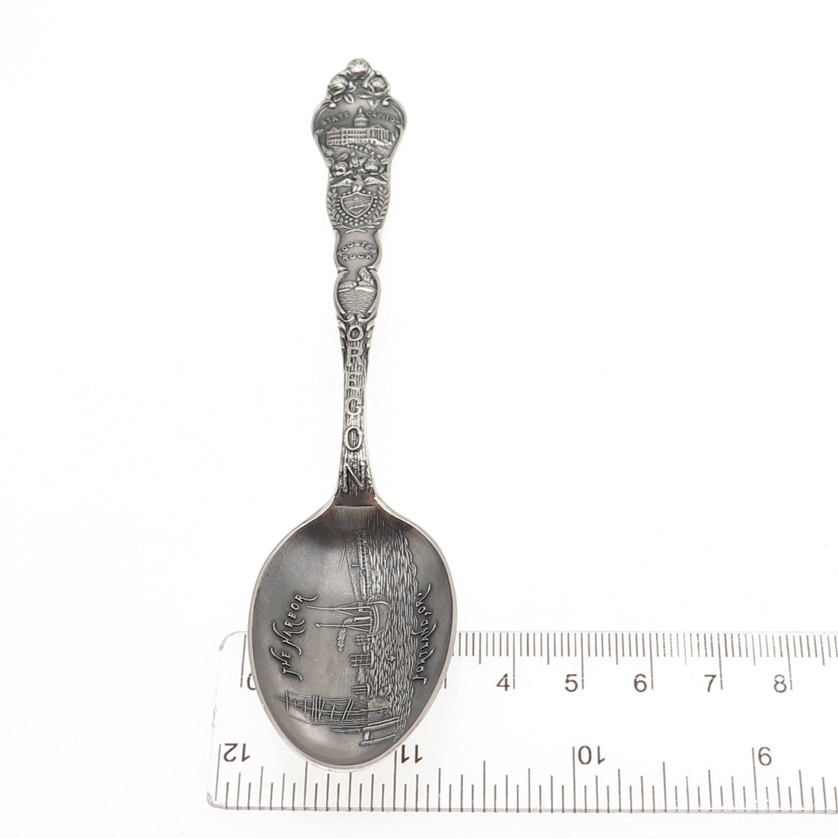 925 Sterling Silver Antique Art Deco The Harbor Oregon Coffee Spoon