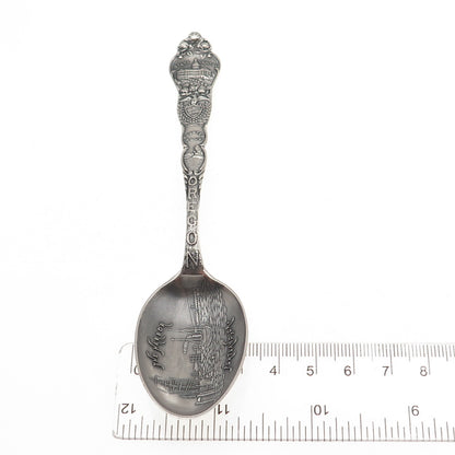 925 Sterling Silver Antique Art Deco The Harbor Oregon Coffee Spoon