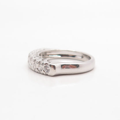 925 Sterling Silver Vintage C Z Ring Size 7