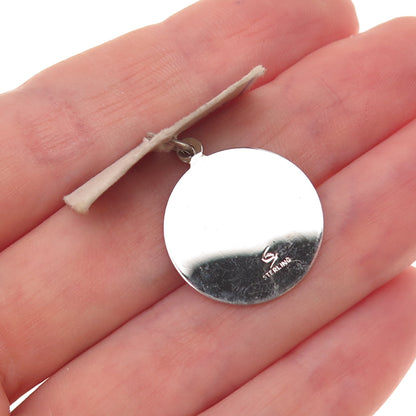 Spencer 925 Sterling Silver Vintage Sagittarius Zodiac Sign Charm Pendant