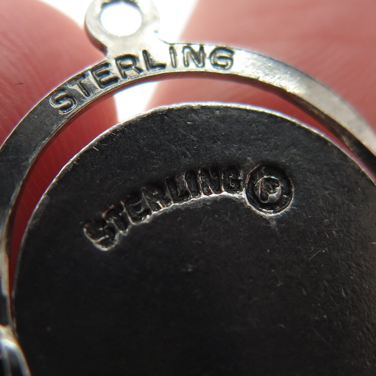 FRENCH & FRANKLIN Sterling Vintage Enamel Convention Hall Atlantic City Pendant