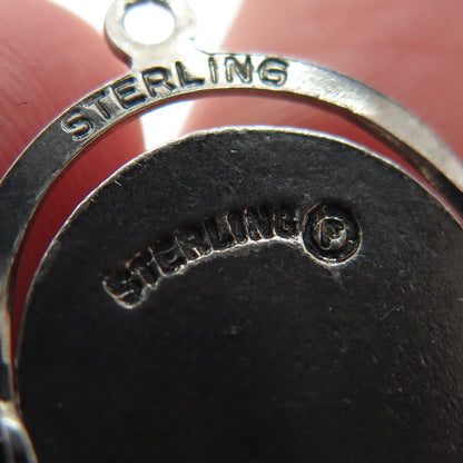 FRENCH & FRANKLIN Sterling Vintage Enamel Convention Hall Atlantic City Pendant