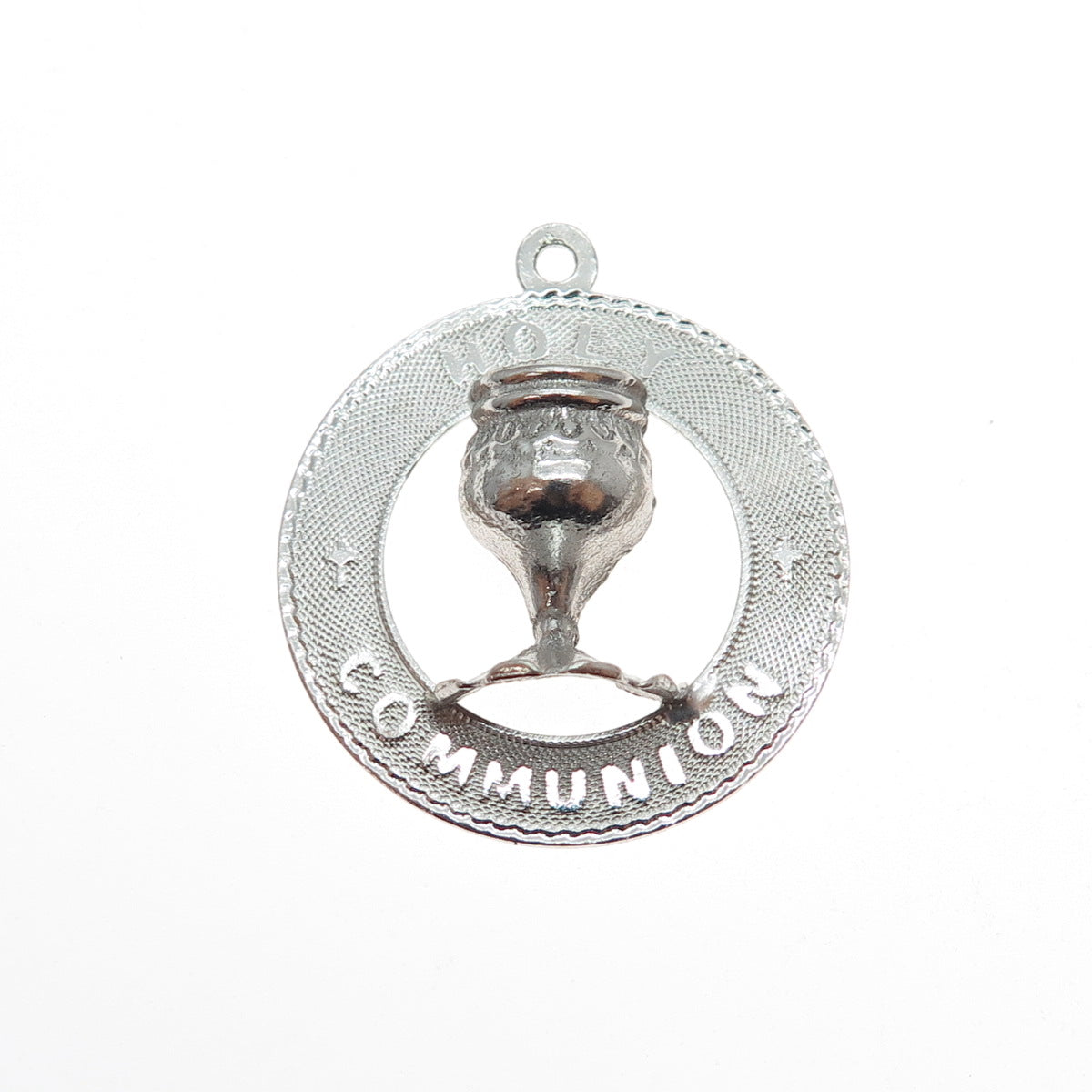 MARC MERCY 925 Sterling Silver Vintage Holy Communion Charm Pendant