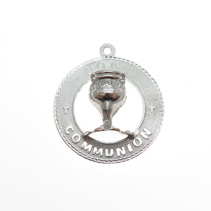 MARC MERCY 925 Sterling Silver Vintage Holy Communion Charm Pendant