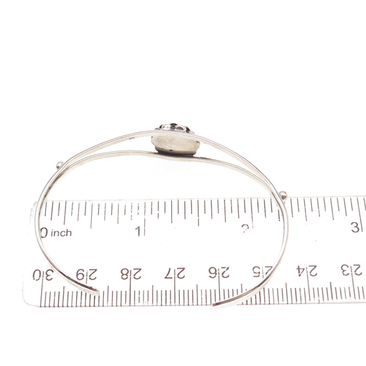 Old Pawn 925 Sterling Silver Vintage Southwestern MOP Adjustable Bracelet 5.5"