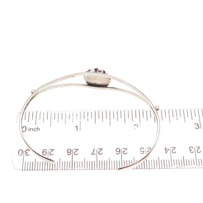 Old Pawn 925 Sterling Silver Vintage Southwestern MOP Adjustable Bracelet 5.5"