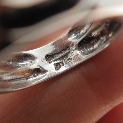 JAD Gioia Clavenzani & Ivano Ghinelli Sterling Silver Vintage C Z Ring Size 7.25
